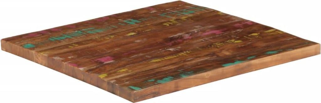 vidaXL Tischplatte 80x80x1,5 cm Quadratisch Altholz Massiv