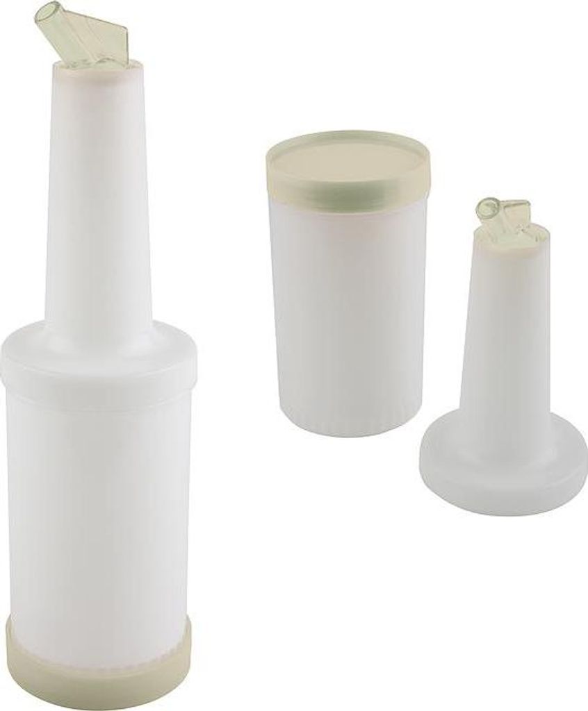 APS 93147 Dosier-/Vorratsflasche, Polypropylen, 0,85 Liter, Ø 9 cm, Höhe 33 cm, klar