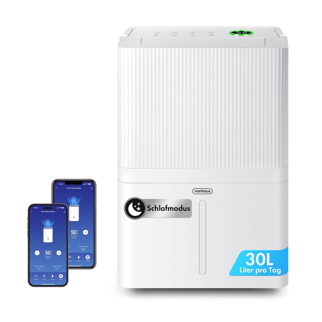 VonHaus Deumidificatore 30 L/Giorno con Controllo Wi-Fi, Immagine del prodotto 