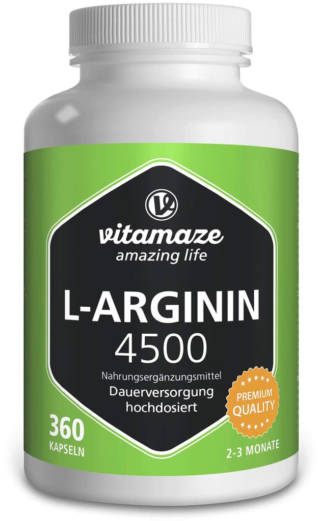 L-arginina 4,500 w wysokiej dawce, 360 kapsułek Zdjęcie produktu 