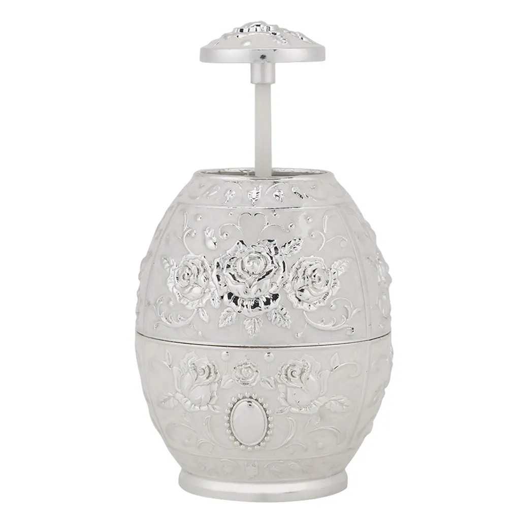 Dispenser Stuzzicadenti Vintage Argento - Arredo Tavola Elegante 3D