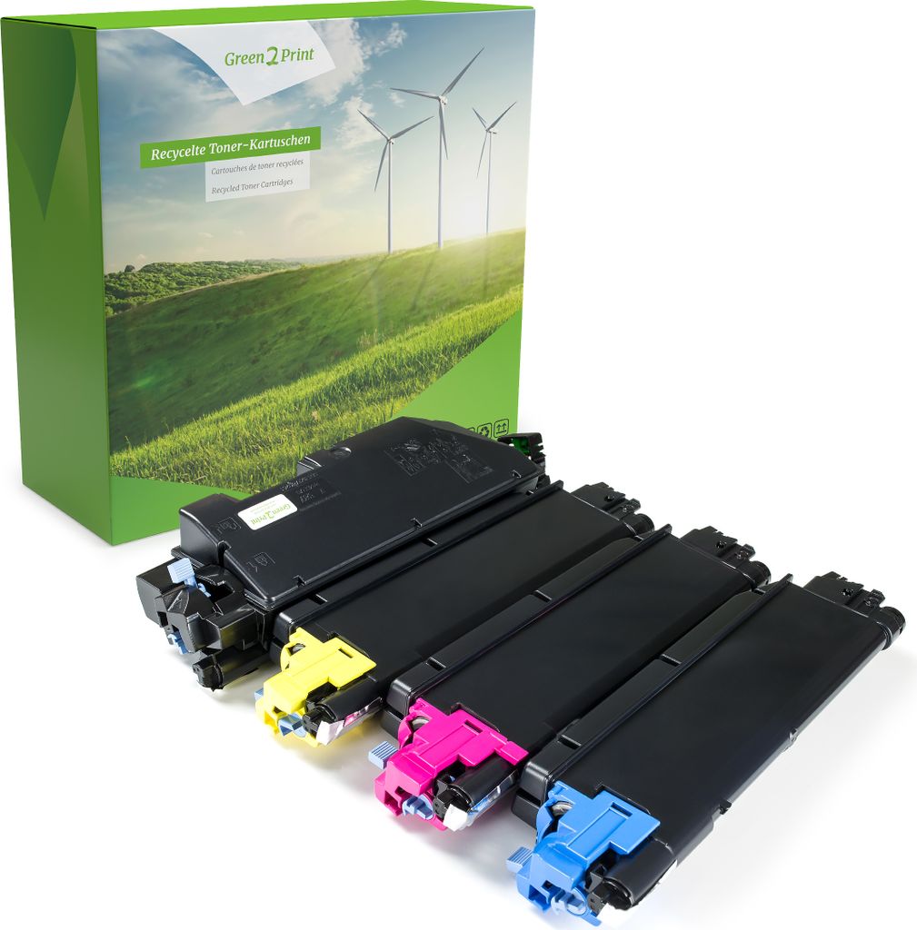 Green2Print Toner Toner-Set, 4 Kartuschen 1x 13000, 3x 11000 Seiten passend für Kyocera ECOSYS M6235CIDN, M6635CIDN, P6235CDN