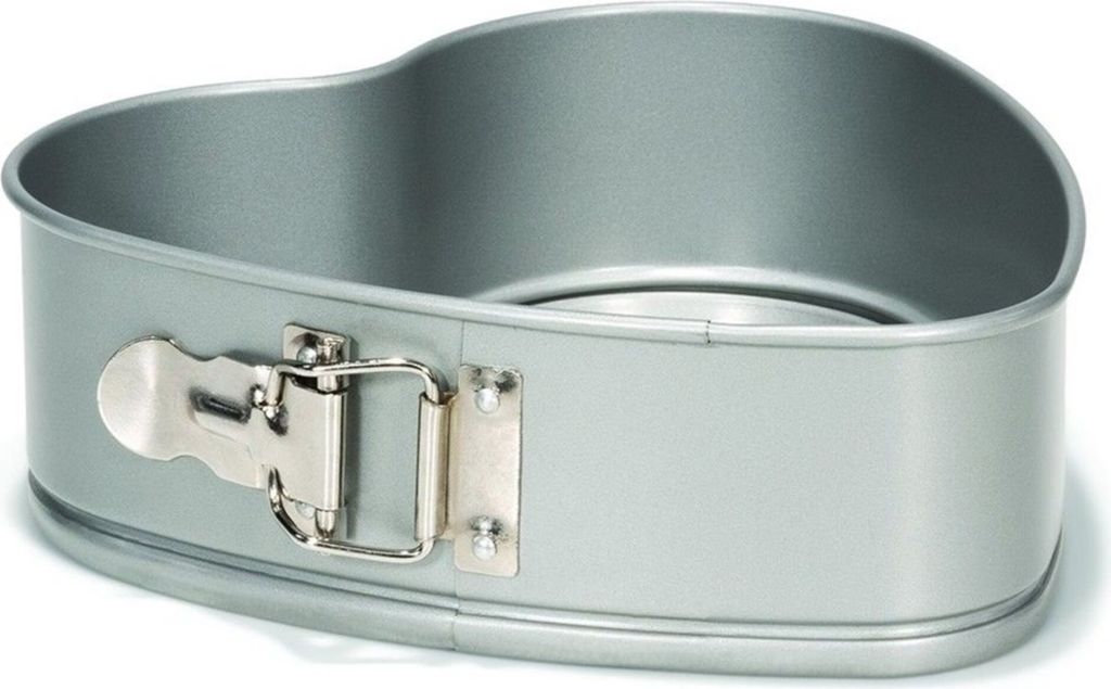 herzförmig 20 cm Stahl silber Produktbild 