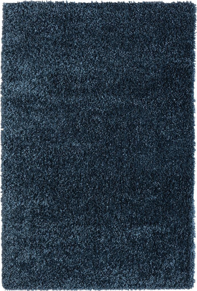 MY-RUG Teppich, Hochflorteppich Shaggy Star, 180x120, blau, leicht glänzend, extra flauschig, Rechteckig