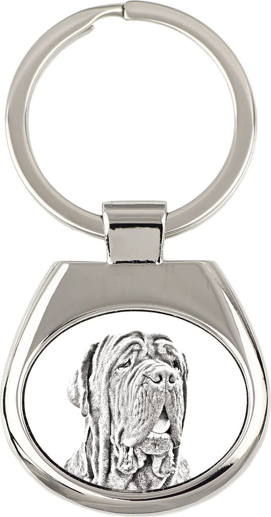 Mastino Napoletano, Neapolitanischer Mastiff - Schlüsselanhänger mit Hund, Anhänger mit Aufdruck, personalisierter Anhänger der Marke Art-Dog