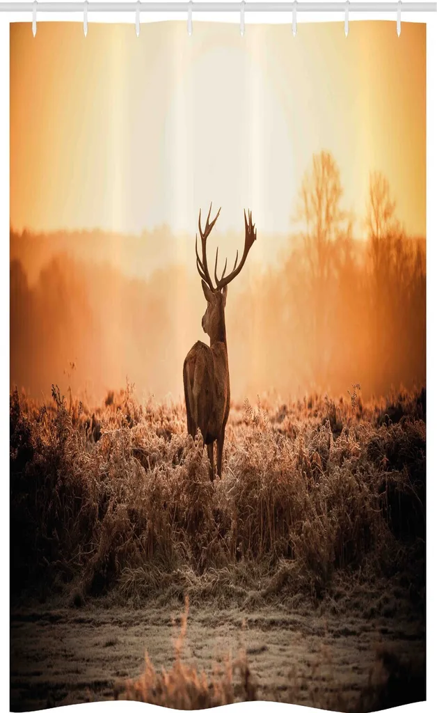 Tenda Doccia Design ABAKUHAUS Deer Morning Sun Tessuto 120x180
