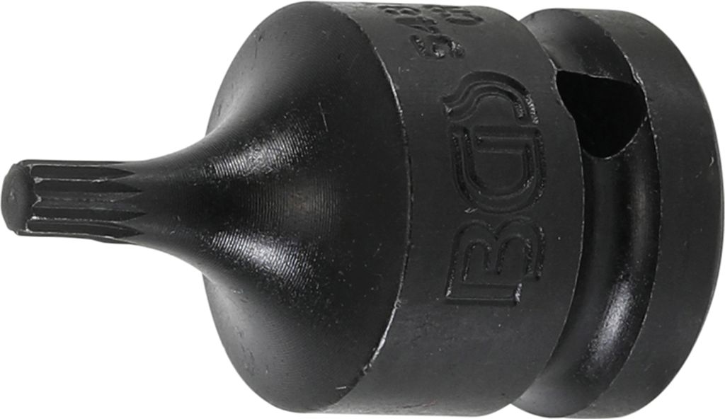 BGS 5487-M5 Kraft-Bit-Einsatz, Antrieb Innenvierka nt 12,5 mm (1/2"), Innenvielzahn (für XZN) M5