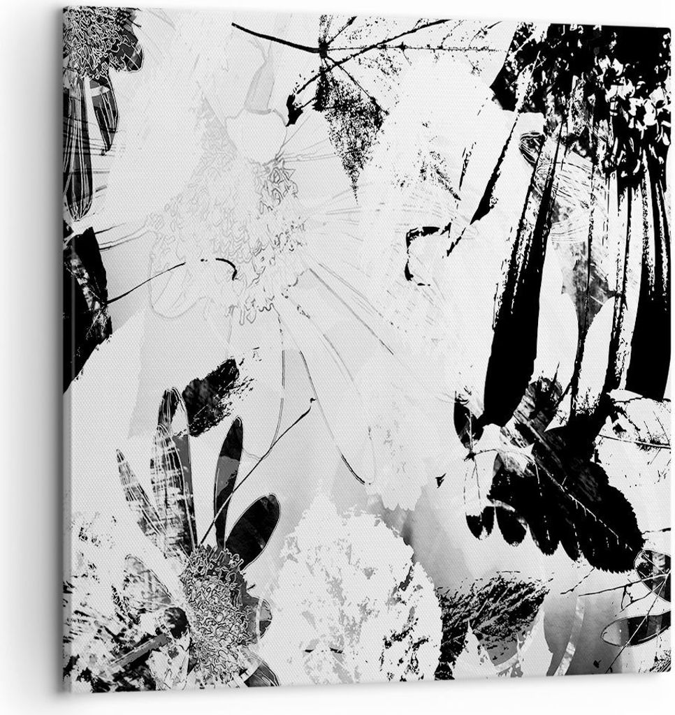Bild auf Leinwand - Leinwandbild - Abstraktion modern - 60x60cm - Wand Bild - Wanddeko - Wandbilder - Leinwanddruck - Bilder - Kunstdruck - Wanddek...