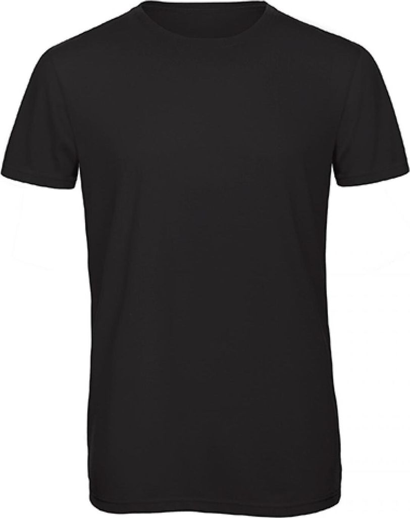 B&C TM055 | Herren Triblend T-Shirt /langlebig, flexibel und faltenfrei - Farbe: Black - Größe: L