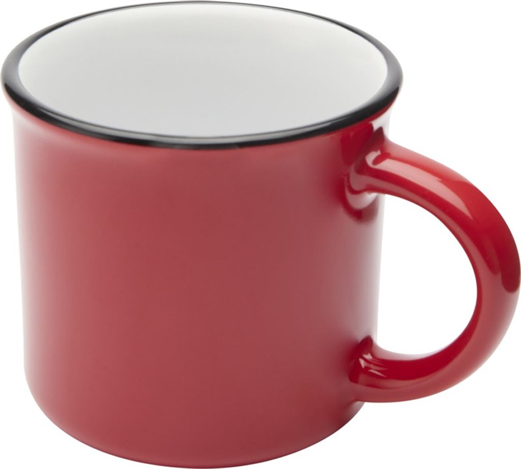 Kaffeebecher "Bari", Keramik, 240ml PF4615 (Einheitsgröße) (Rot)