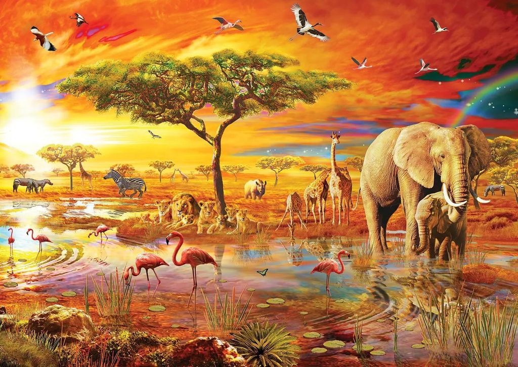 Art puzzle - Puzzle Africa Safari - 3000 dielov
