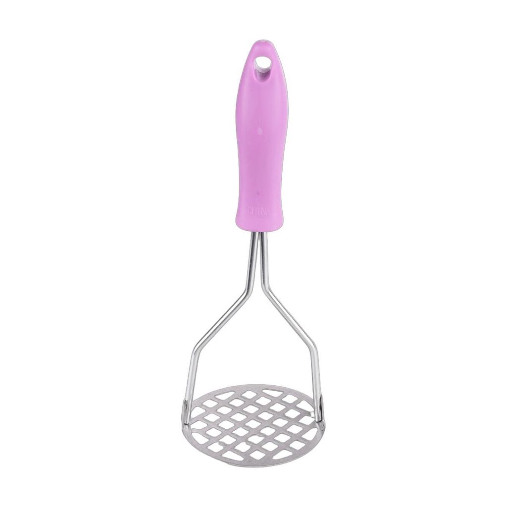 Kartoffelstampfer aus Edelstahl 24cm – Robuster Kartoffeldrücker mit ergonomischem Rundgriff – Pürierer für Kartoffeln, Gemüse & Obst – S...