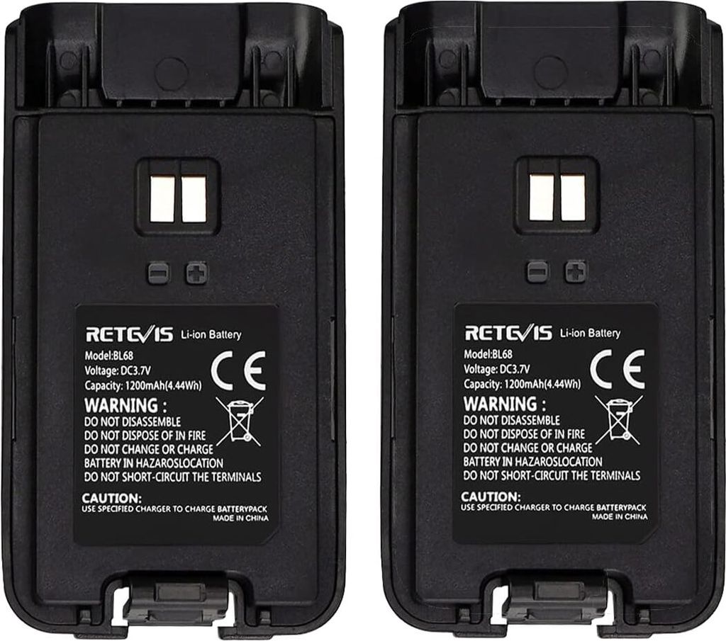 Retevis RT668 Walkie Talkie Batterie, batterie ricaricabili Immagine del prodotto 