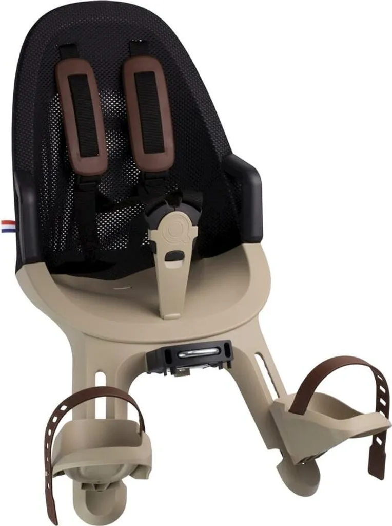 Siège bébé avant Qibbel Air Cappuccino pour vélo de ville - Modèle Q862