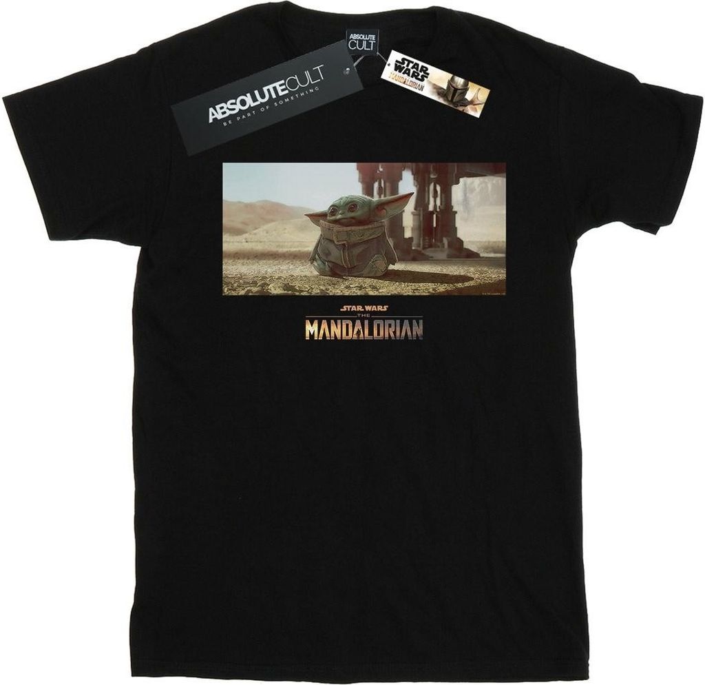 Star Wars - "The Mandalorian The Child" T-Shirt für Herren BI47120 (S) (Schwarz)