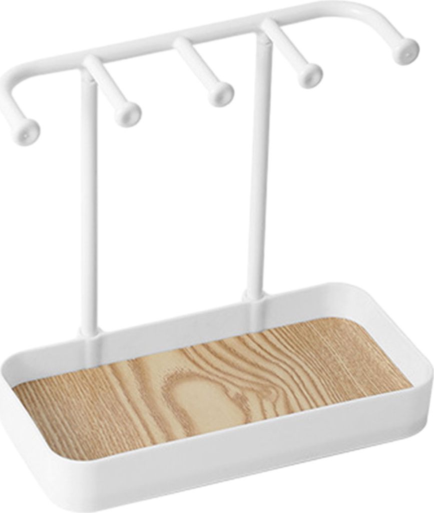 Schmuckständer für den Schreibtisch, abnehmbarer Schmuckständer, praktisches Aufbewahrungsregal für Ohrringe, Halsketten und Ringe für zu Hause