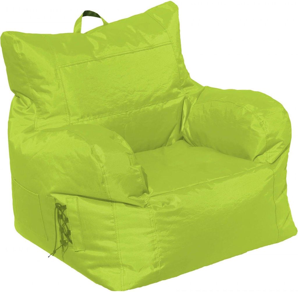 Gepolsterter Sessel mit Armlehnen, Farbe Grün, Maße 80 x 80 x 80 cm