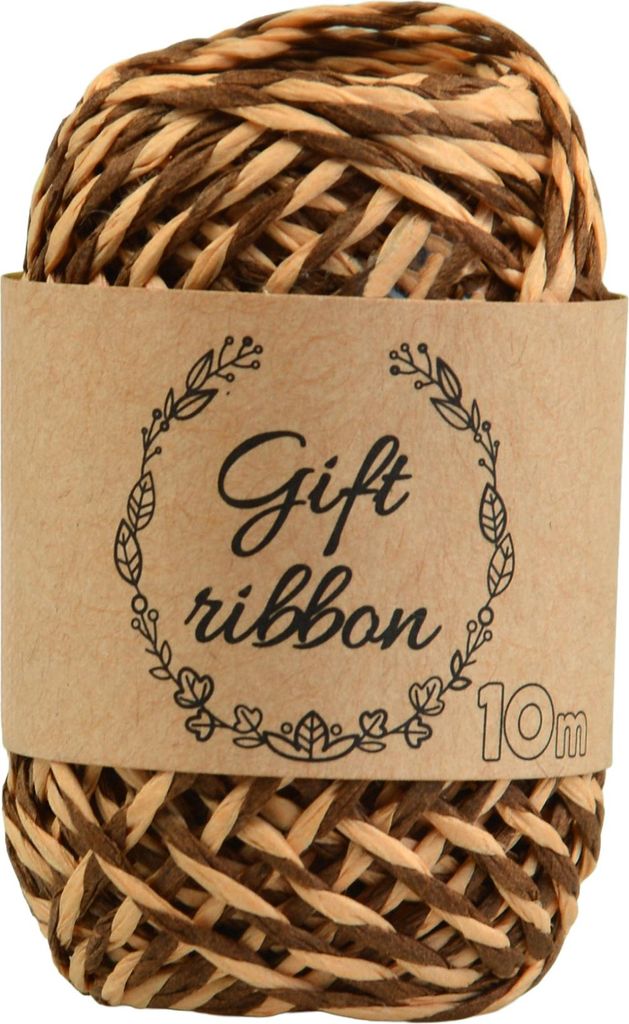 Papierschnur Papiergarn Bastelschnur Dekoschnur Geschenkband verzieren 2-farbig