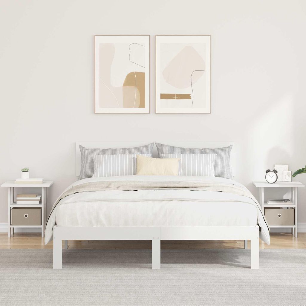 Maison Exclusive - Nachttisch 2 pcs Weiß 41 x 40 x 45 cm Holzwerkstoff