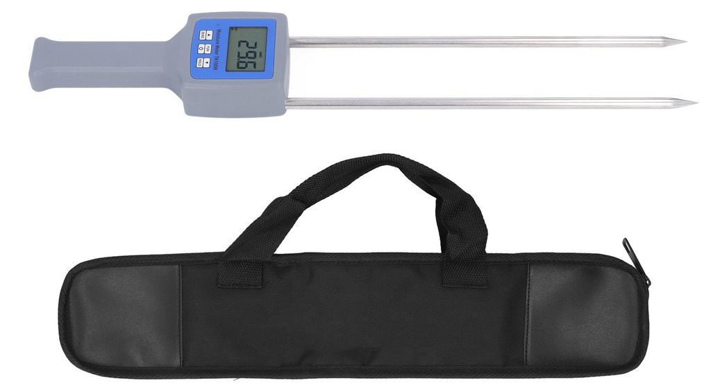 Feuchtigkeitsmessgerät für Holz šC Schnelle und präzise Messung šC Beleuchtetes LCD-Display šC Professionelles Holzfeuchtigkeitsmessgerät