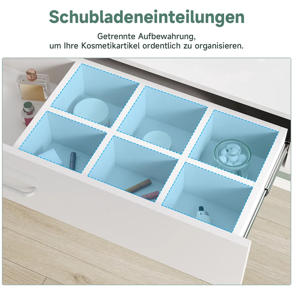 Console de maquillage murale moderne SONNI bureau suspendu compact
