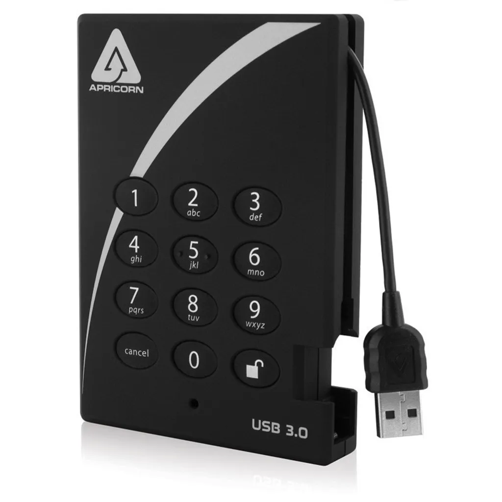 Apricorn Aegis Padlock USB 3.0 500GB Disque Dur Chiffré avec Clavier