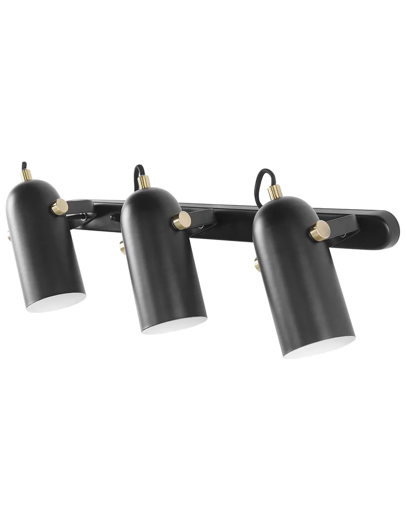 Spot de Plafond Réglable Noir : Solution Éclairage Zone Ombre 3 Lampes