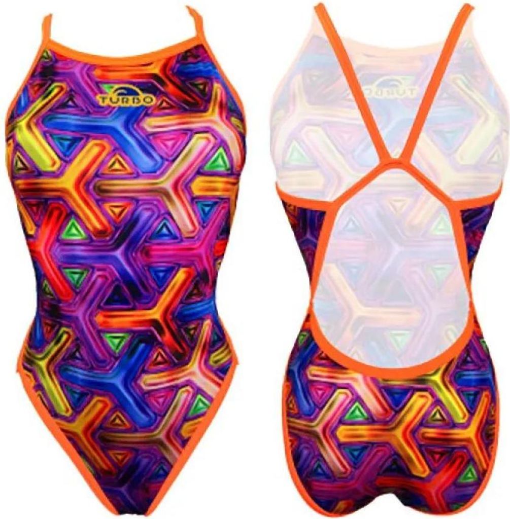 Turbo Revolution Badeanzug Mehrfarbig 3XL Damen Mehrfarbig 3XL