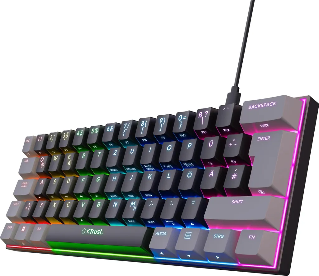 Gagnez de la place avec le Clavier Gamer Trust GXT 867 Acira QWERTZ