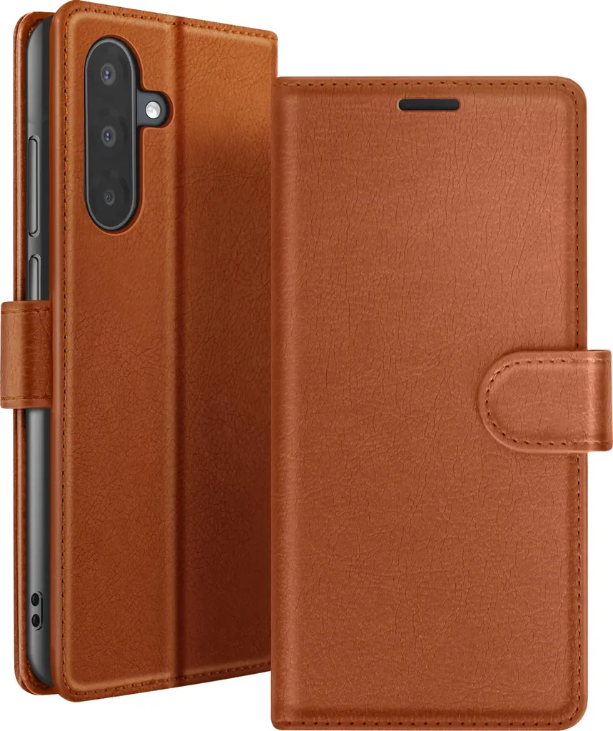 Custodia Protettiva Zanaé Galaxy A17 Marrone - Wallet Case Sottile