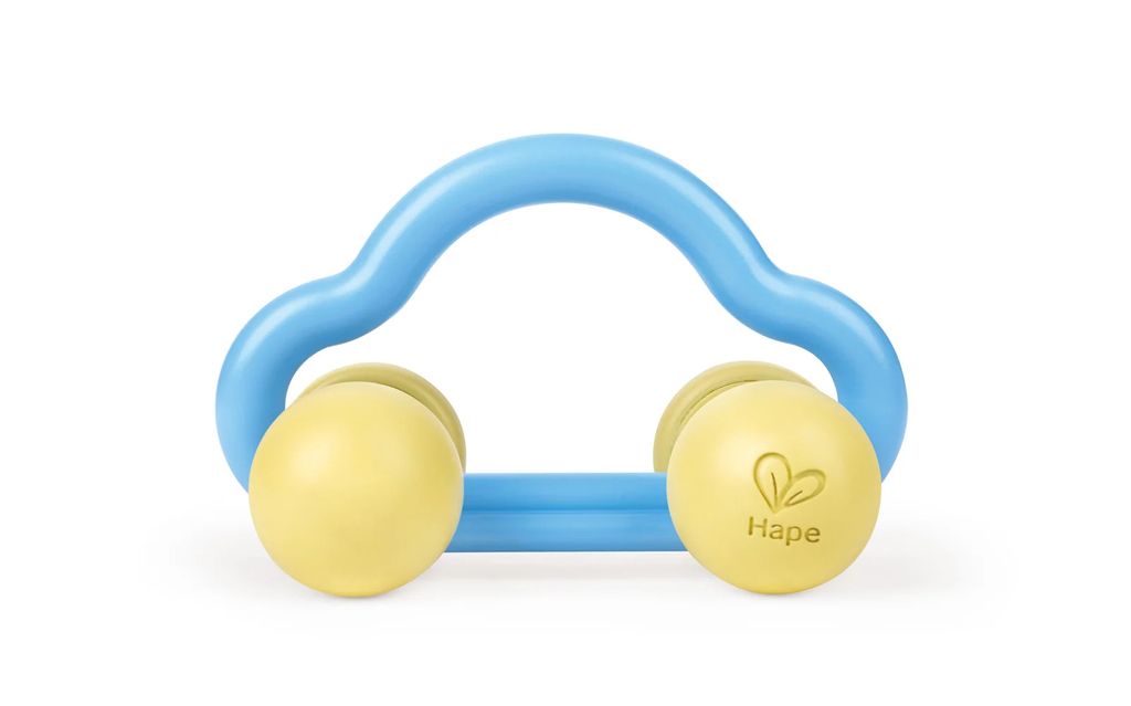 Hape Rattle & Roll toy car, 6 Monat( e), 4 Rad/Räder, Hellblau, Limette, 110 g