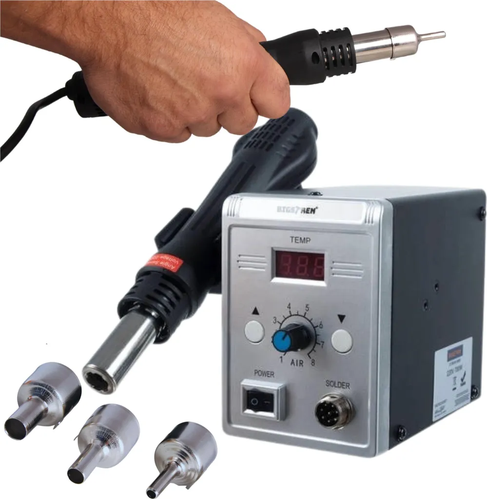 Solution soudure plastique efficace : station air chaud 700W réglable - 11