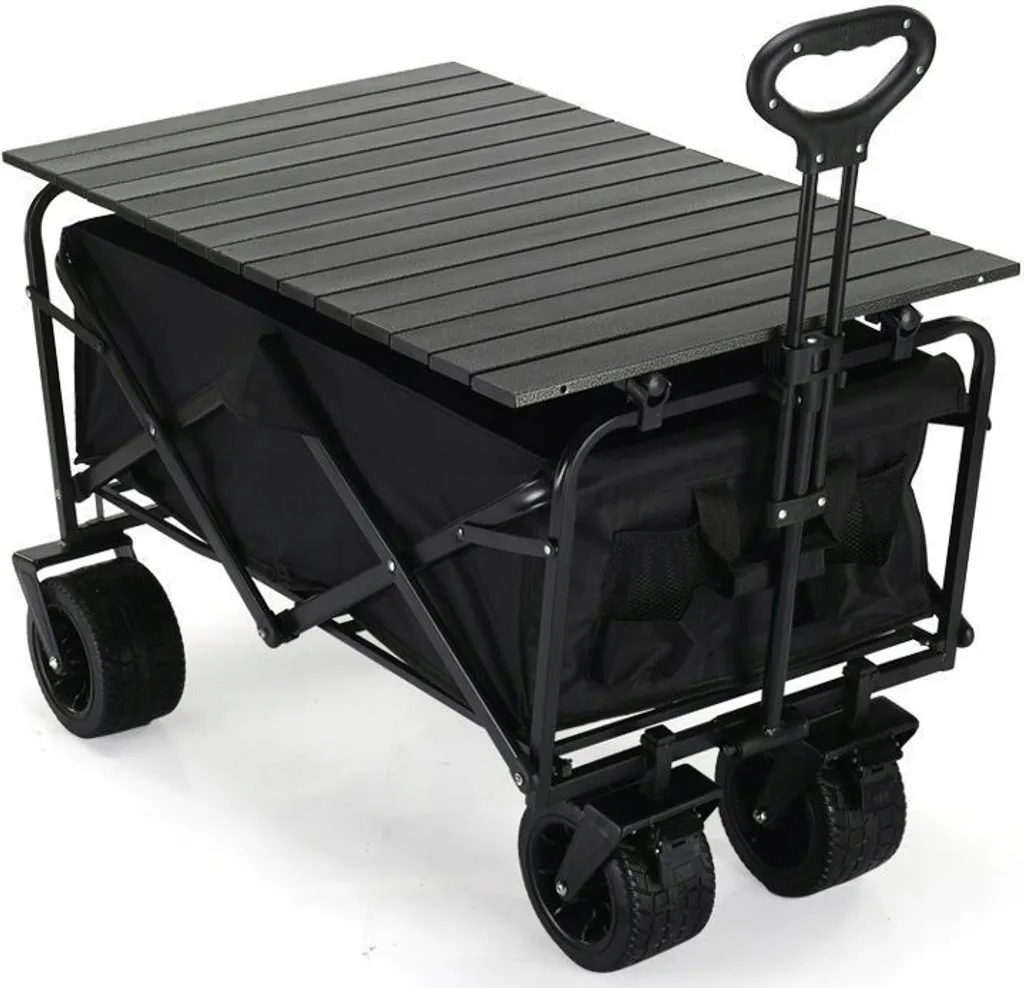 Remorque de jardin PLAIN 200kg avec roues 10cm pour transport extérieur