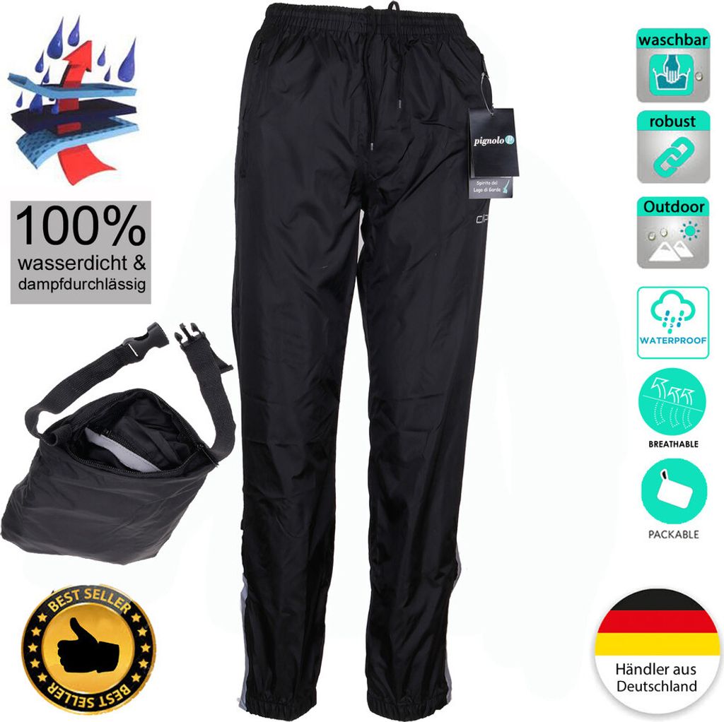 CMP Jungen Regenhose, Farbe:Schwarz (Nero), Größe:152 Produktbild 8