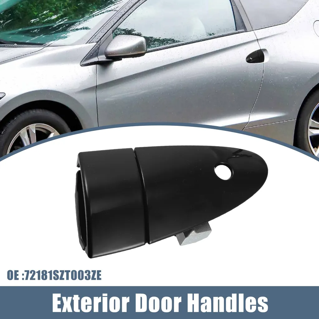 Poignée Extérieure de Porte Avant Gauche pour Honda CR-Z Noire 2011-2015