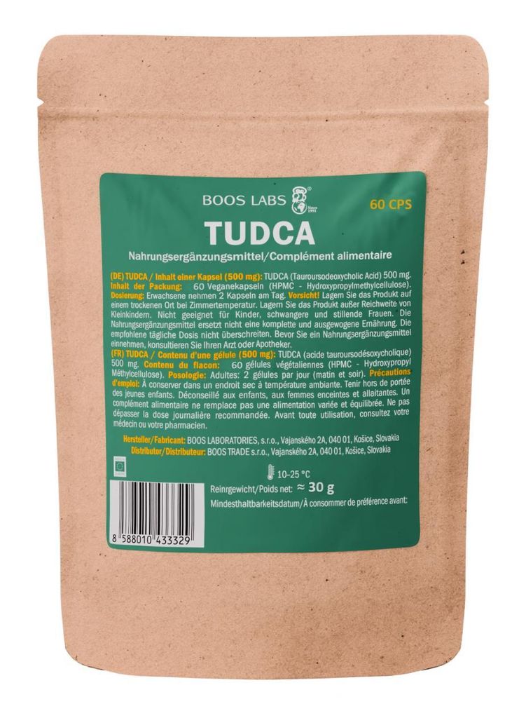 BOOS LABS das stärkste Tudca I Tauroursodeoxycholic Acid I 1500 mg pro Portion I 60 vegane Kapseln I 3Kps pro Tag I Tudca Kapseln Hochdosiert, Nah...