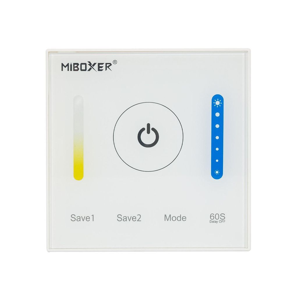 MiBoxer TOUCH Wand Controller P2 für CCT / TunableWhite 12-24V bis 5A