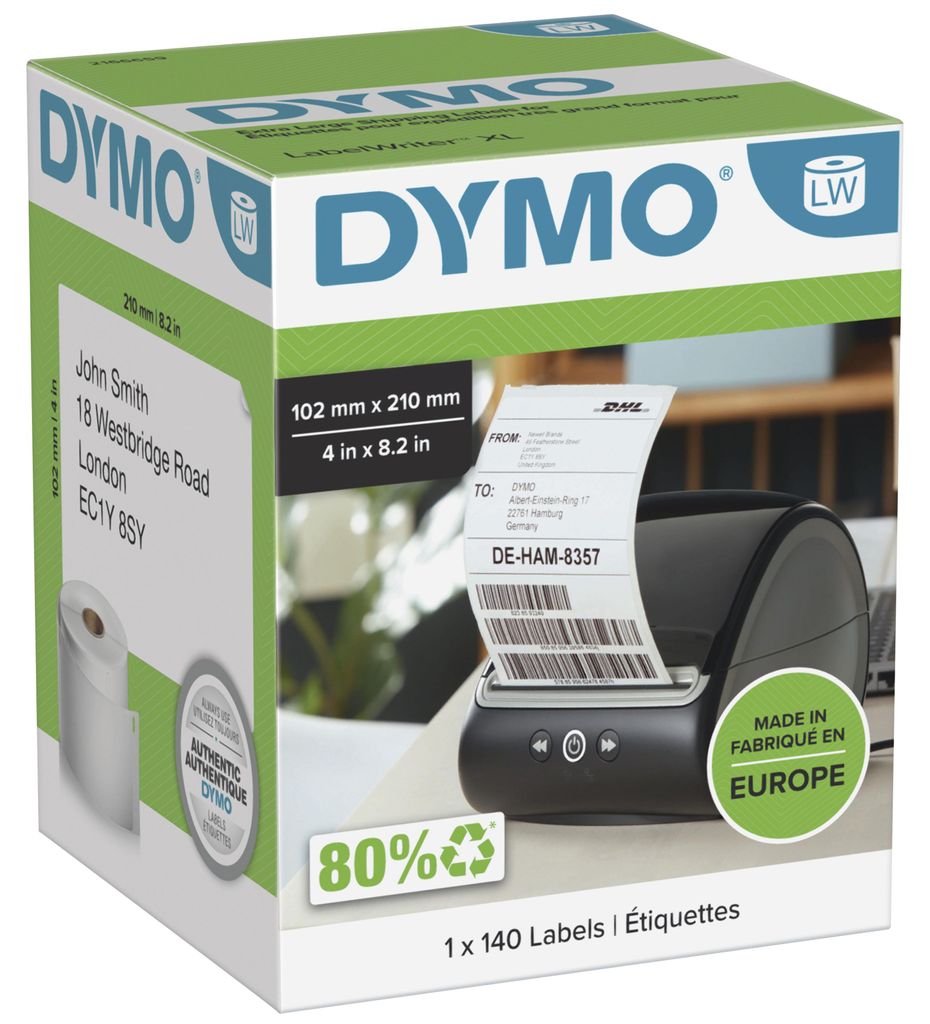 Dymo DHL Versand-Etiketten 102 x 210 mm weiß 140 St.