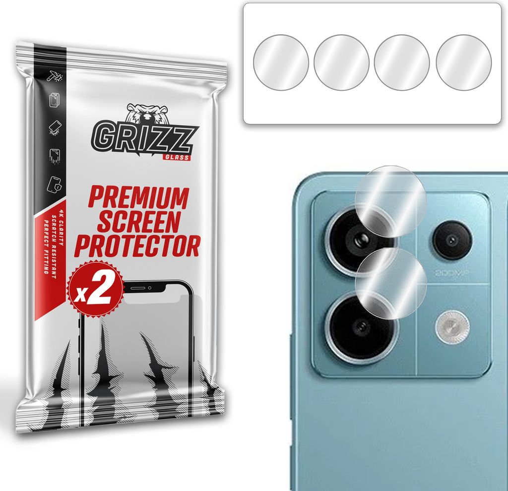 Glas für die GrizzGlass HybridGlass Kamera für Xiaomi Redmi Note 13 Pro 5G