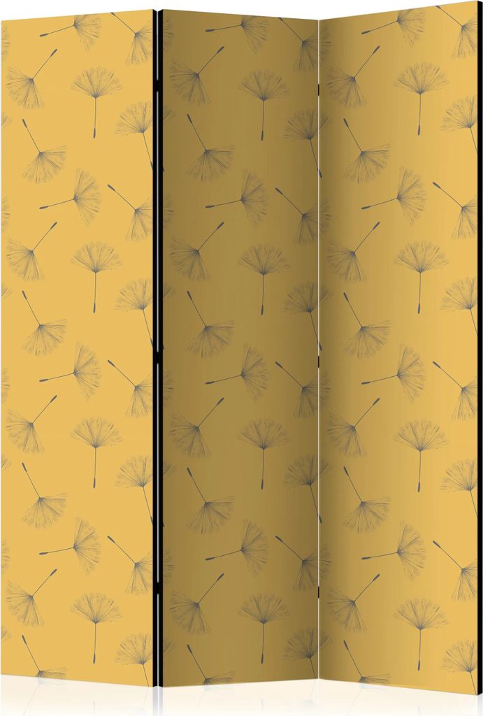 3-teiliger Doppelseitiger Vlies Paravent - Breath of Nature 135x172 cm Muster f-C-0379-z-b