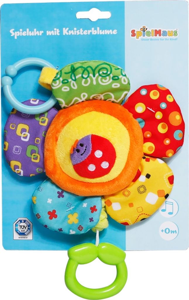 SpielMaus Spieluhr mit Knisterblumen