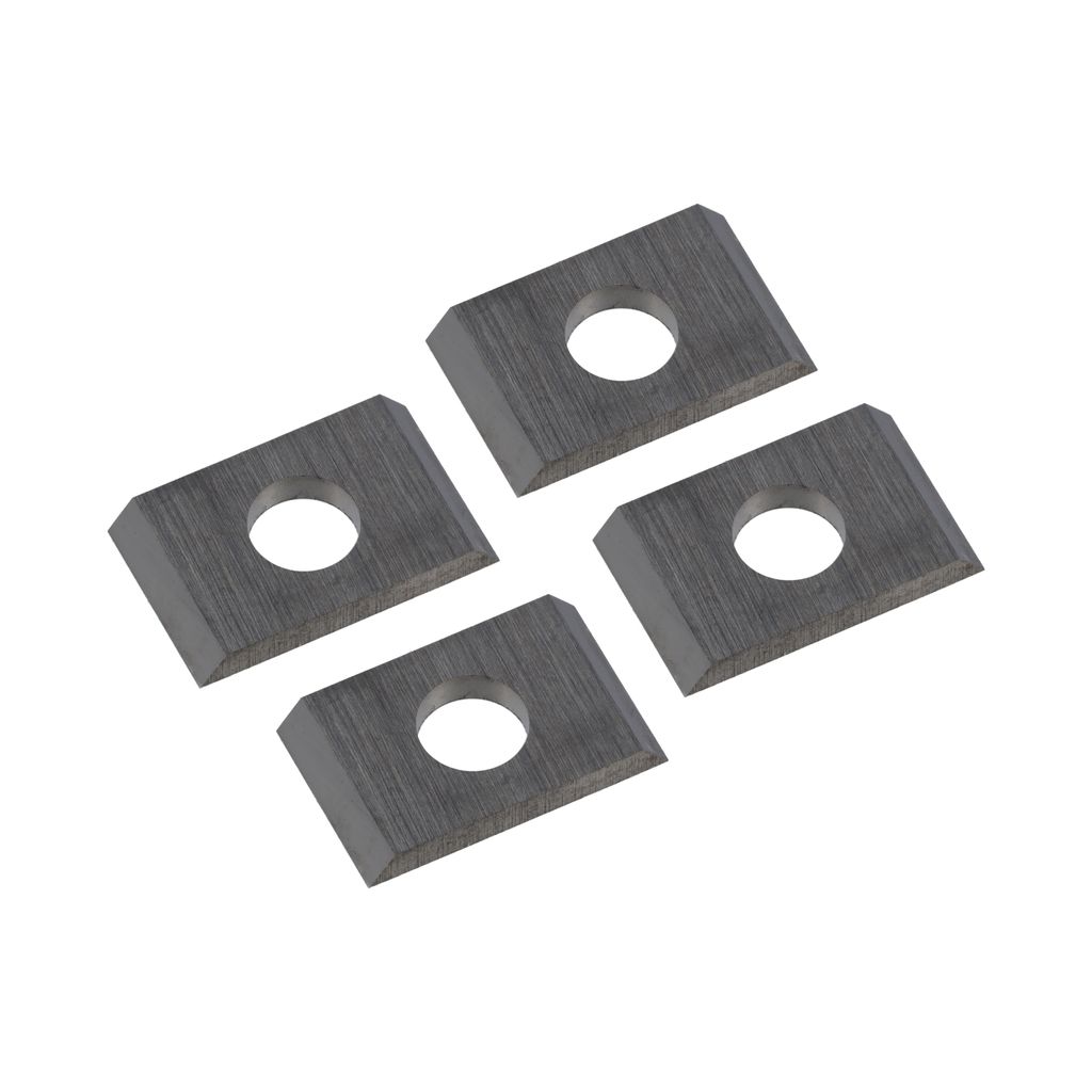 Hartmetall Wendeplatte | 7,5 x 12 x 1,5 mm, 35° | 4 Stück | Wendemesser für Hartholz, Weichholz, Plastik & Spanplatten geeignet | Ersatzmesser f...