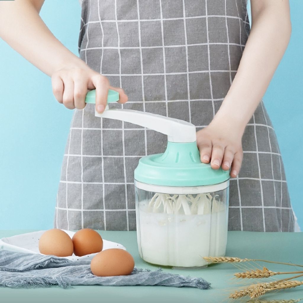 1200 ml Handrührgerät mit Handkurbel für Eier und Sahne, ideal zum Backen und für die Küche