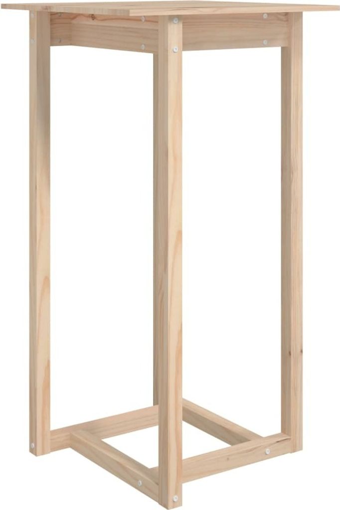 Bartisch 60x60x110 cm Massivholz Kiefer