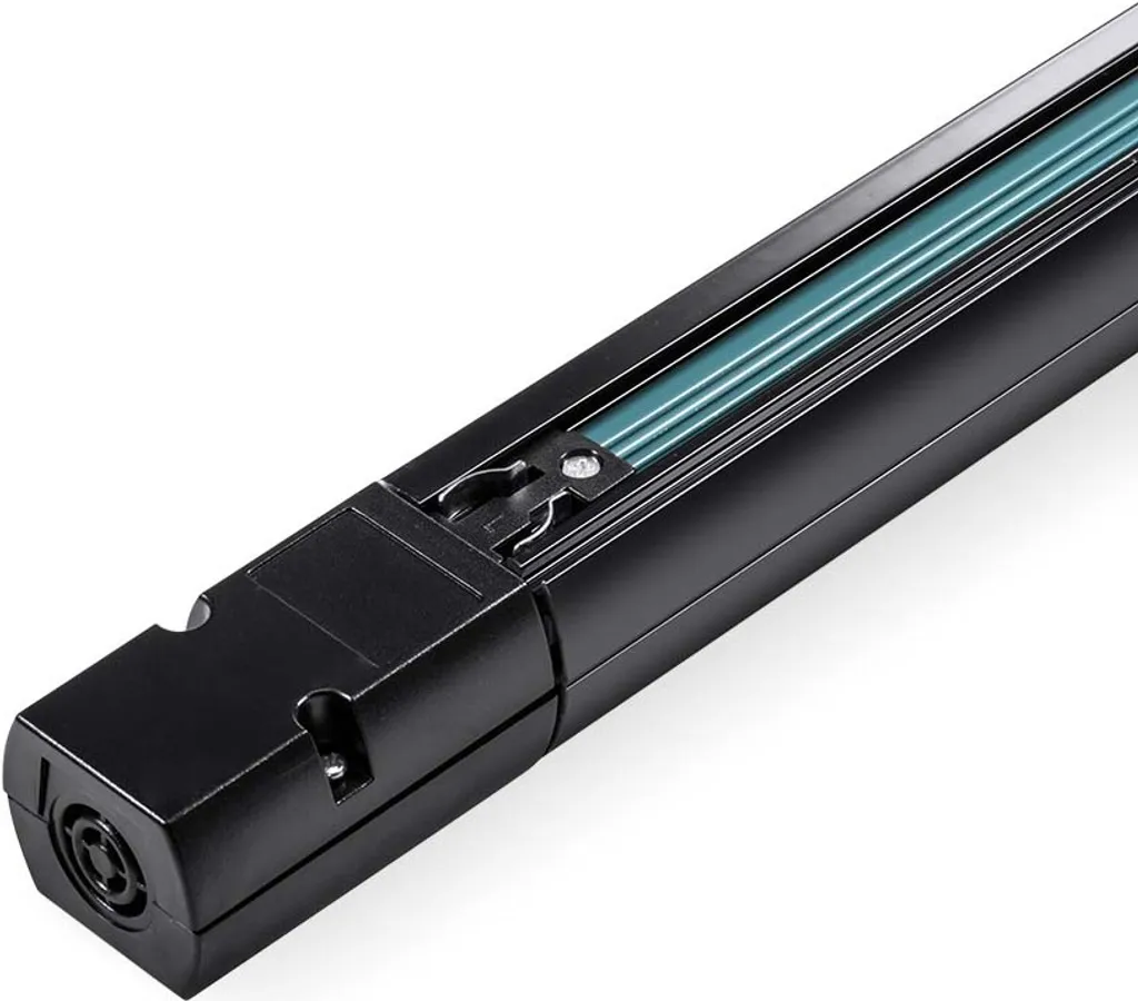 Rail LED Noir 1m Triphasé 3F Solution Black System - Modèle Robuste 9944