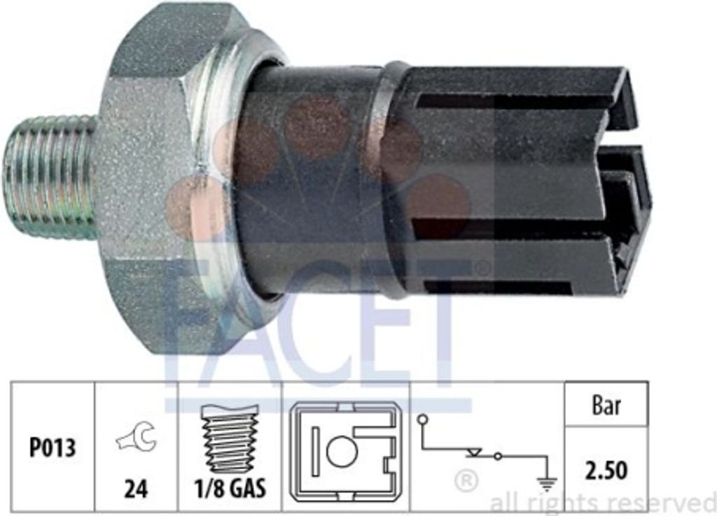 1 Öldruckschalter FACET 7.0160 Italy - OE Equivalent für NISSAN