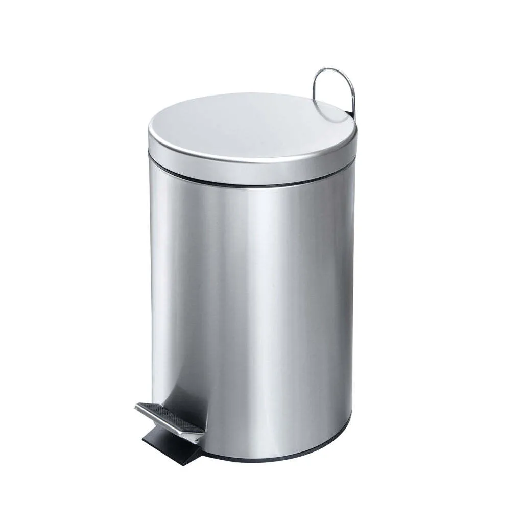 Poubelle 12L Dutch House idéale pour salle de bain et bureau en Inox