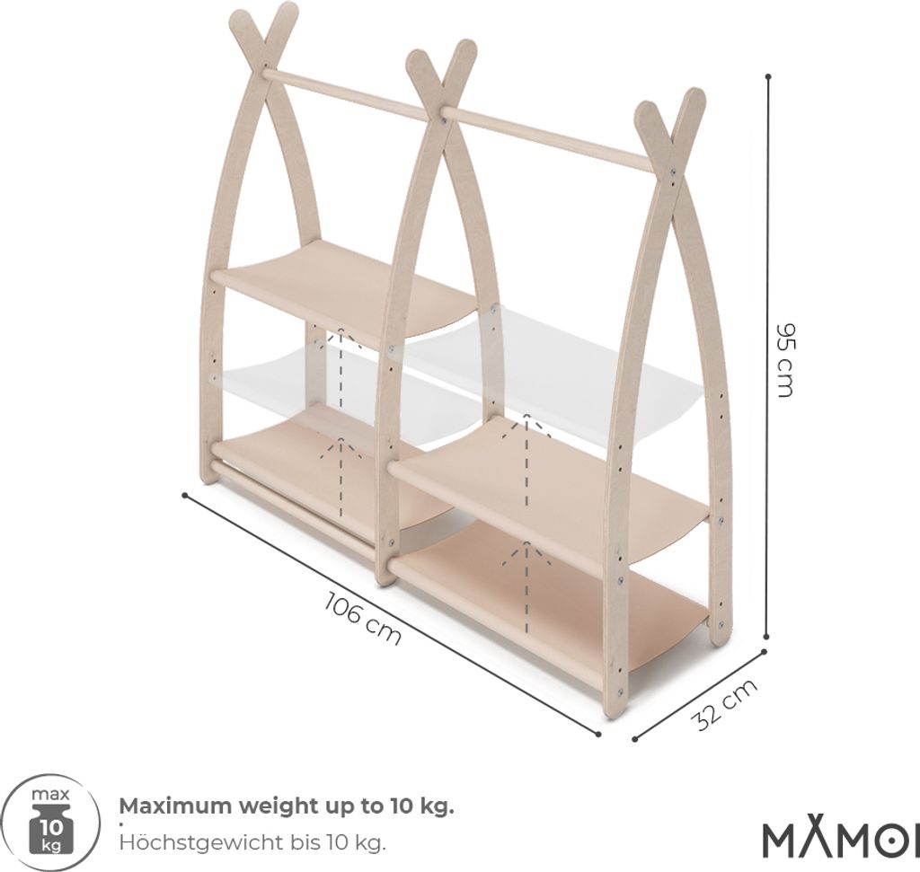 MAMOI® Kleiderstange Baby Kinderzimmer | Obrázok produktu 3