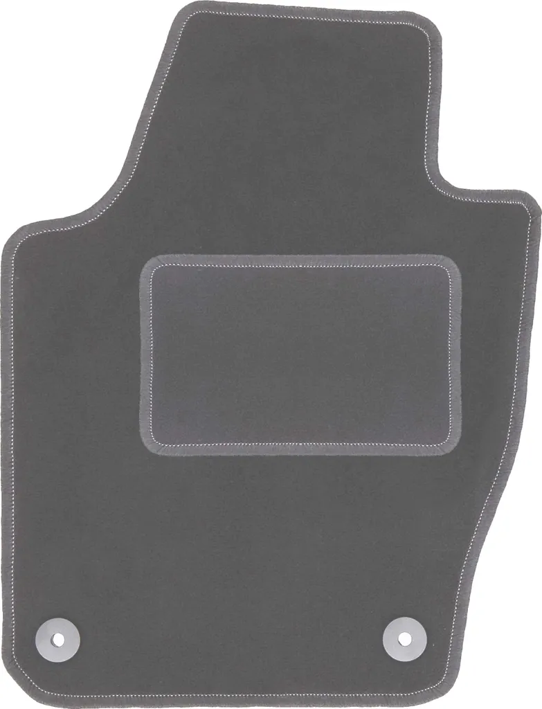 Tappetino conducente in velluto grafite compatibile con Skoda Fabia III (2014-, hatchback, station wagon) – con fissaggi – su misura