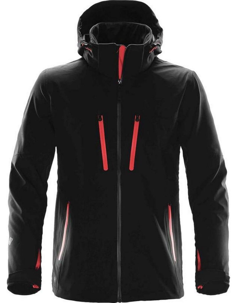 Stormtech - "Patrol" Softshelljacke für Herren FK3199 (L) (Schwarz/Leuchtend Rot)